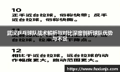 武汉乒乓球队战术解析与对比深度剖析球队优势与不足